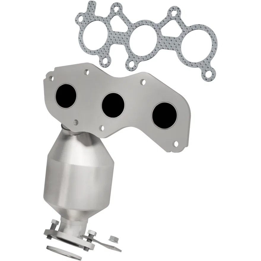 Front 2008-2013 Toyota Highlander 3.5L | 2007-2011 Toyota Sienna 3.5L OEM Grade Federal / EPA Compliant Direct-Fit Manifold Catalytic Converter