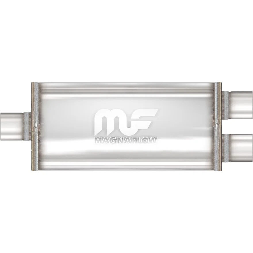 5 X 8in. Oval Straight-Through Performance Exhaust Muffler