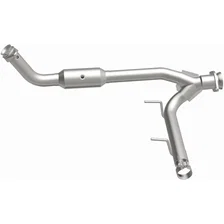 Right 2005-2006 Lincoln Navigator 5.4L California Grade CARB Compliant Direct-Fit Catalytic Converter image 4