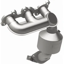 Front OEM Grade Federal / EPA Compliant Direct-Fit Manifold Catalytic Converter image 2