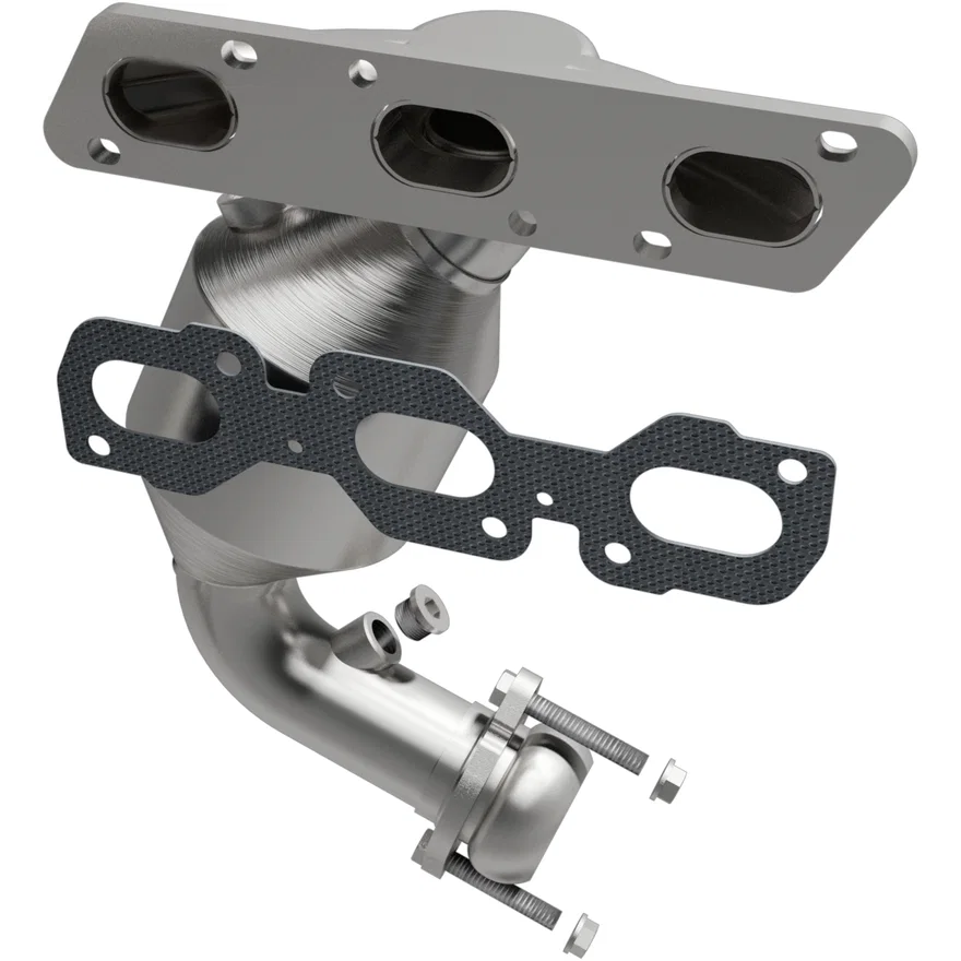 Front OEM Grade Federal / EPA Compliant Direct-Fit Manifold Catalytic Converter