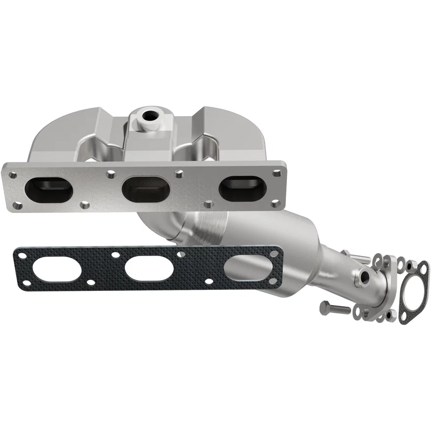 Rear OEM Grade Federal / EPA Compliant Direct-Fit Manifold Catalytic Converter for BMW
