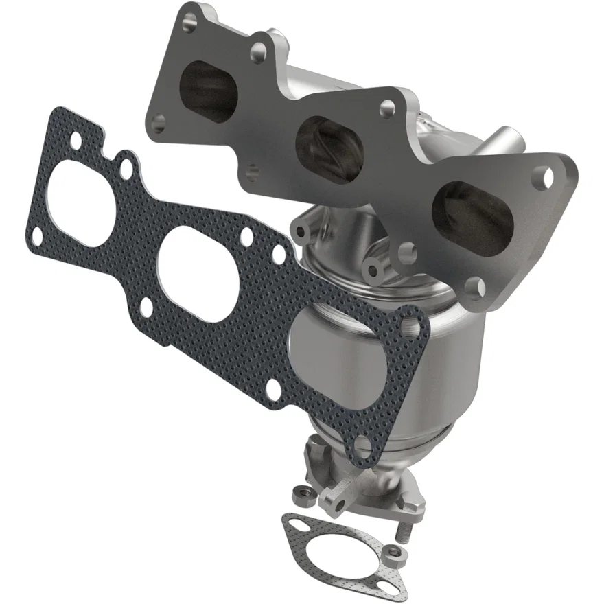 Front OEM Grade Federal / EPA Compliant Direct-Fit Manifold Catalytic Converter