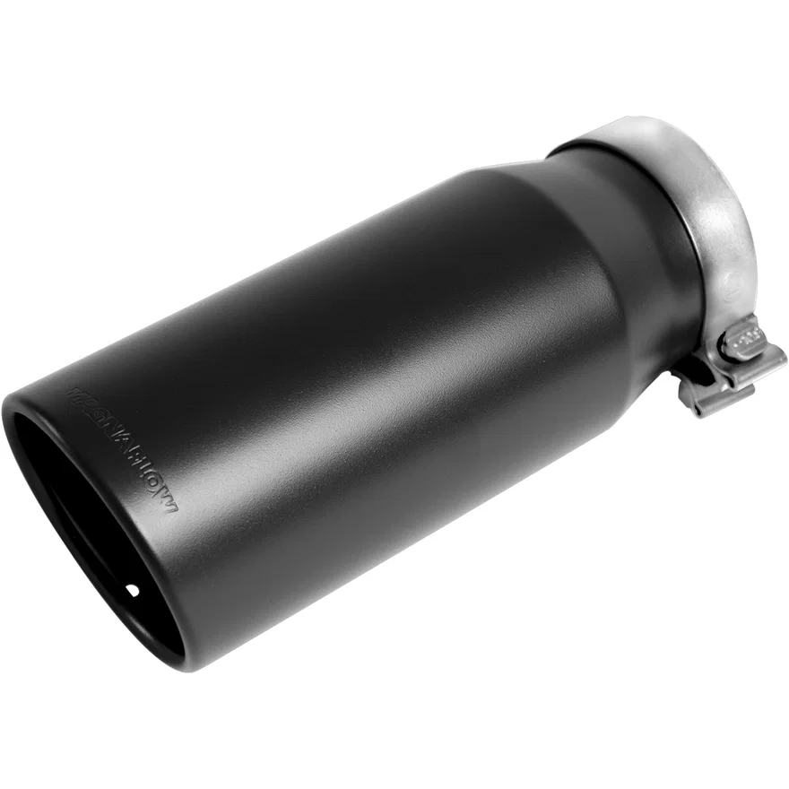 6in. Round Black Coated Exhaust Tip