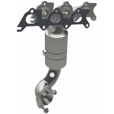 Front 2007-2010 Chrysler Sebring 2.7L | 2008-2010 Dodge Avenger 2.7L OEM Grade Federal / EPA Compliant Direct-Fit Manifold Catalytic Converter image 2