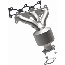 Rear 2006-2010 Kia Optima 2.7L | 2007-2010 Kia Rondo 2.7L OEM Grade Federal / EPA Compliant Direct-Fit Manifold Catalytic Converter image 2