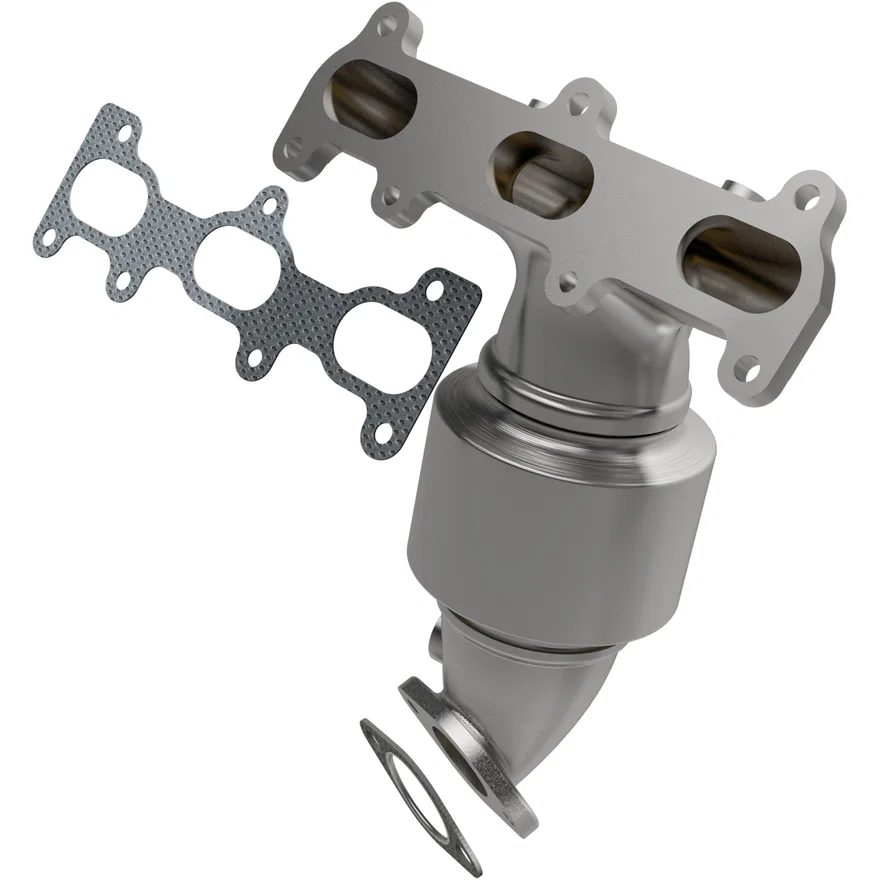 Front OEM Grade Federal / EPA Compliant Direct-Fit Manifold Catalytic Converter