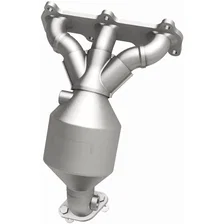 Rear 2004 Hyundai Santa Fe 2.7L HM Grade Federal / EPA Compliant Direct-Fit Manifold Catalytic Converter image 3