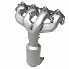 Front 2001-2002 Hyundai Elantra 2.0L | 2003-2006 Hyundai Tiburon 2.0L California Grade CARB Compliant Direct-Fit Manifold Catalytic Converter image 3