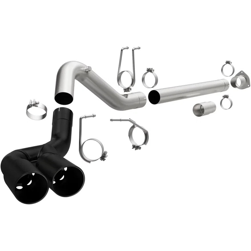 Black DPF Series DPF Back Performance Exhaust System for Ford