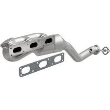 Front 1999-2000 BMW 528i 2.8L California Grade CARB Compliant Direct-Fit Manifold Catalytic Converter image 1