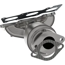 Front 2008-2010 Hyundai Sonata 3.3L | 2009 Hyundai Azera 3.3L California Grade CARB Compliant Direct-Fit Manifold Catalytic Converter image 4