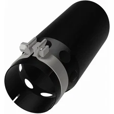 5in. Round Black Coated Exhaust Tip image 3
