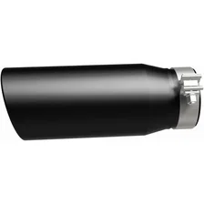 5in. Round Black Coated Exhaust Tip image 4