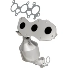 Rear OEM Grade Federal / EPA Compliant Direct-Fit Manifold Catalytic Converter image 1