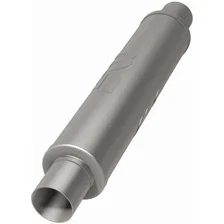 4in. Round Straight-Through Performance Exhaust Muffler image 3