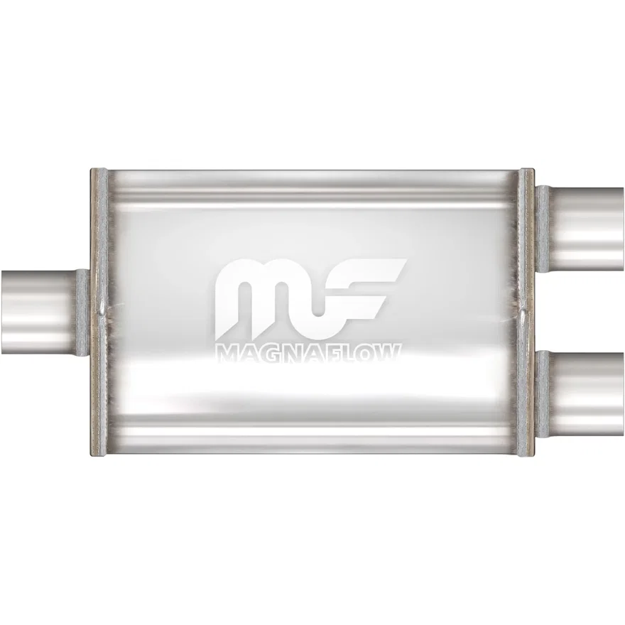 5 X 8in. Oval Straight-Through Performance Exhaust Muffler