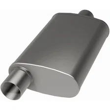 4 X 9in. Oval Straight-Through Performance Exhaust Muffler image 3