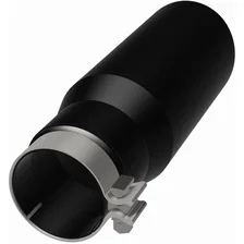 5in. Round Black Coated Exhaust Tip image 3