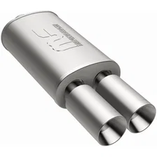 Street 5 X 8in. Oval Straight-Through Performance Exhaust Muffler image 2