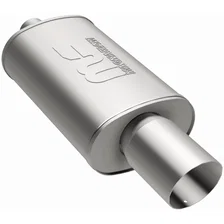 Street 5 X 8in. Oval Straight-Through Performance Exhaust Muffler image 2