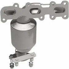 Front 2011 Lincoln MKT 3.7L California Grade CARB Compliant Direct-Fit Manifold Catalytic Converter image 4