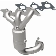 Front 2007-2010 Chrysler Sebring 2.7L | 2008-2010 Dodge Avenger 2.7L OEM Grade Federal / EPA Compliant Direct-Fit Manifold Catalytic Converter image 3