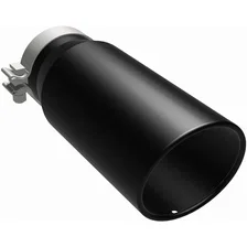 5in. Round Black Coated Exhaust Tip image 2