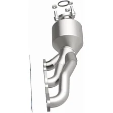 Front Right 2001-2002 Nissan Frontier 3.3L California Grade CARB Compliant Direct-Fit Manifold Catalytic Converter image 4
