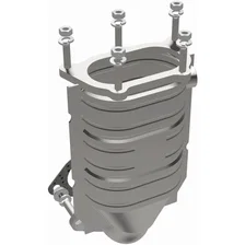 Front 1997-1999 Hyundai Accent 1.5L California Grade CARB Compliant Direct-Fit Catalytic Converter image 2