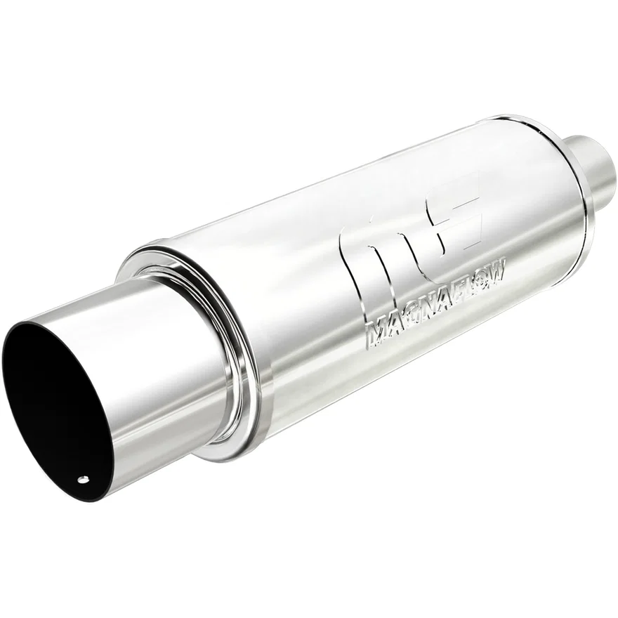 Street 5in. Round Straight-Through Performance Exhaust Muffler