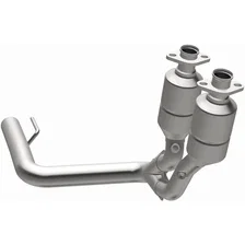 Front 2000 Jeep Grand Cherokee 4.0L California Grade CARB Compliant Direct-Fit Catalytic Converter image 2