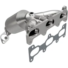 Rear 2005-2010 Kia Sportage 2.7L | 2005-2009 Hyundai Tucson 2.7L OEM Grade Federal / EPA Compliant Direct-Fit Manifold Catalytic Converter image 1