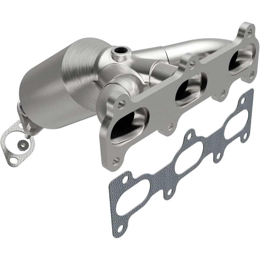 Rear 2005-2010 Kia Sportage 2.7L | 2005-2009 Hyundai Tucson 2.7L OEM Grade Federal / EPA Compliant Direct-Fit Manifold Catalytic Converter