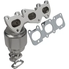Rear 2011-2013 Kia Sorento 3.5L | 2010-2012 Hyundai Santa Fe 3.5L OEM Grade Federal / EPA Compliant Direct-Fit Manifold Catalytic Converter image 1