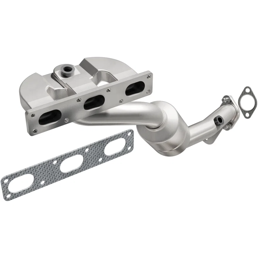 Front OEM Grade Federal / EPA Compliant Direct-Fit Manifold Catalytic Converter for BMW