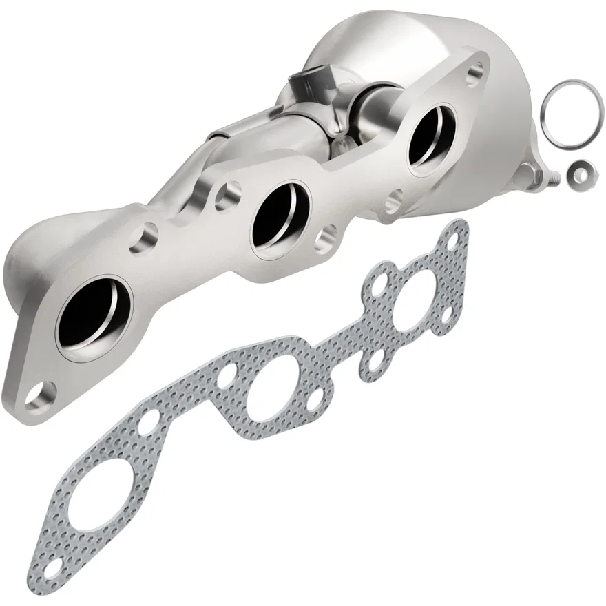 Front Right 2001-2002 Nissan Frontier 3.3L California Grade CARB Compliant Direct-Fit Manifold Catalytic Converter