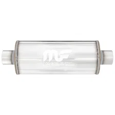 6in. Round Straight-Through Performance Exhaust Muffler image 1