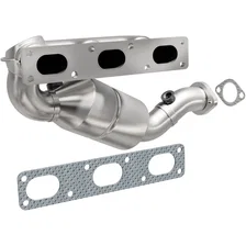 Rear 1999-2000 BMW 528i 2.8L California Grade CARB Compliant Direct-Fit Manifold Catalytic Converter image 1
