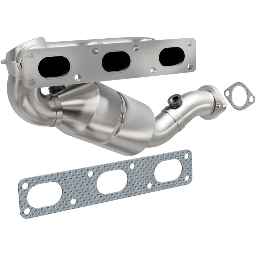 Rear 1999-2000 BMW 528i 2.8L California Grade CARB Compliant Direct-Fit Manifold Catalytic Converter