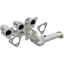 Front 2001-2006 BMW M3 3.2L | 2001-2002 BMW Z3 3.2L California Grade CARB Compliant Direct-Fit Manifold Catalytic Converter image 1