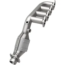Left 1993-1995 Lincoln Mark VIII 4.6L Standard Grade Federal / EPA Compliant Direct-Fit Manifold Catalytic Converter image 3