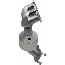 Front OEM Grade Federal / EPA Compliant Direct-Fit Manifold Catalytic Converter image 4