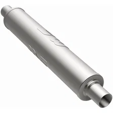 4in. Round Straight-Through Performance Exhaust Muffler image 2
