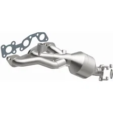 Left 2001-2002 Nissan Frontier 3.3L California Grade CARB Compliant Direct-Fit Manifold Catalytic Converter image 3
