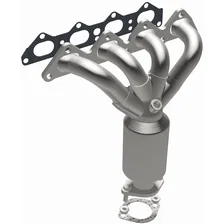 Front 2005-2006 Kia Sportage 2.0L California Grade CARB Compliant Direct-Fit Manifold Catalytic Converter image 2