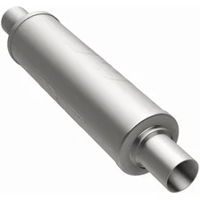5in. Round Straight-Through Performance Exhaust Muffler image 2