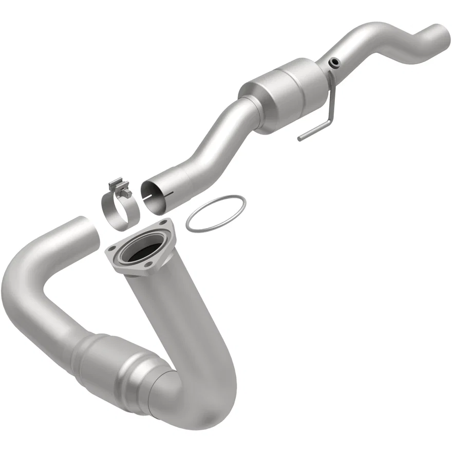 Left 2002 Chevrolet Silverado 2500 HD 8.1L | 2002 GMC Sierra 2500 HD 8.1L California Grade CARB Compliant Direct-Fit Catalytic Converter