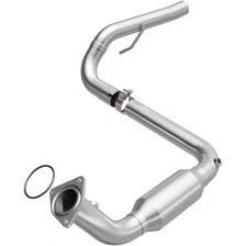 Left 2007 Chevrolet Silverado 1500 Classic 6.0L | 2007 GMC Sierra 1500 Classic 6.0L California Grade CARB Compliant Direct-Fit Catalytic Converter image 1