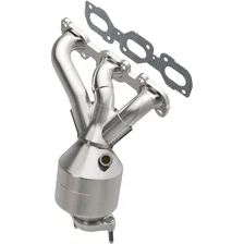 Front OEM Grade Federal / EPA Compliant Direct-Fit Manifold Catalytic Converter image 1